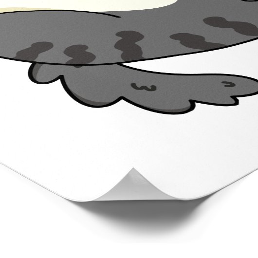 Funny Fat Cat Pun, pro-kat-stinator Poster (Hoek)