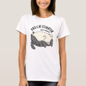 Funny Fat Cat Pun, pro-kat-stinator T-shirt (Voorkant)