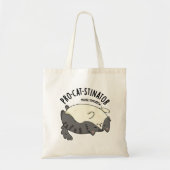 Funny Fat Cat Pun, pro-kat-stinator Tote Bag (Voorkant)