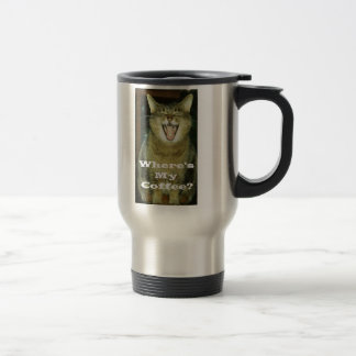 Funny Fat Cat Travel Mug Reisbeker
