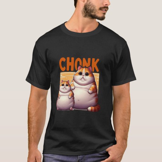 Funny Fat Cats Meme, Chonk Cat  Cat lover Gift T-shirt (Voorkant)