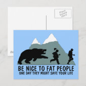 Funny fat kind briefkaart (Voorkant / Achterkant)