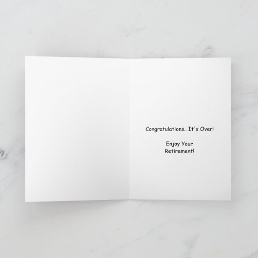 Funny Fat Lady Lip Sync Retiaison Congratulations Kaart (Binnen)