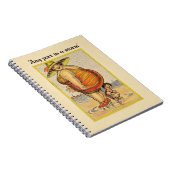 Funny Fat Lady op strand Notitieboek (Rechterzijde)