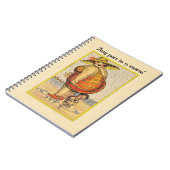 Funny Fat Lady op strand Notitieboek (Linkerzijde)