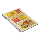 Funny Fat Lady op strand Notitieboek (Rechterzijde)