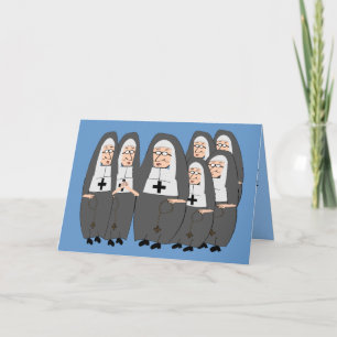 Funny "Fat Nuns" Gifts voor elk moment Kaart