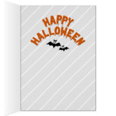 Funny Fat Old Witch in een Bikini Halloween Kaart (Binnen (Rechts))