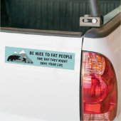 Funny fat Santa Bumpersticker (Op Truck)