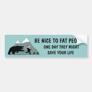 Funny fat Santa Bumpersticker