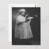  Funny Fat Woman Boxing Briefkaart (Voorkant / Achterkant)