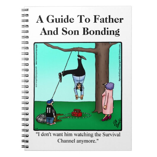 Funny Father and Son Bonding Humor Notitieboek (Voorkant)