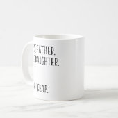 Funny Father Dad Gifts uit Daughter Koffiemok (Voorkant links)