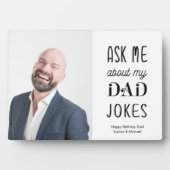 Funny Father Dad Quote Typografie Foto Fotoplaat (voorkant)