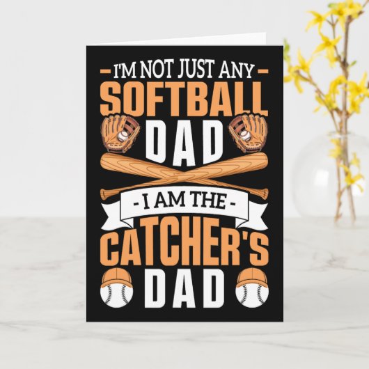 Funny Father Daddy From Softll Men Funny Fathers D Kaart (Gele Bloem)