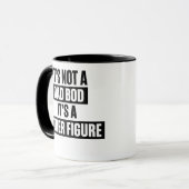 Funny Father Figure Dad Bod Coffee Mug Gift Mok (Voorkant links)