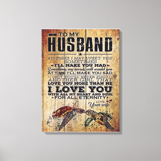 Funny Father Gift | Naar mijn Cadeau Canvas Afdruk (Voorkant)
