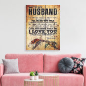 Funny Father Gift | Naar mijn Cadeau Canvas Afdruk (Insitu (Woonkamer))