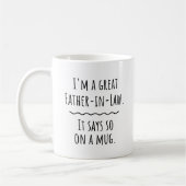 Funny Father in Law Coffee Mok Gift (Links)