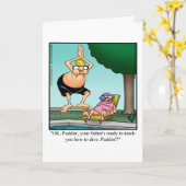 Funny Father’s Day Kaart (Gele Bloem)