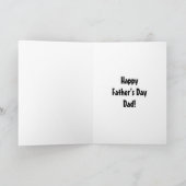 Funny Father’s Day Wenskaart Kaart (Binnen)