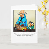 Funny Father’s Day Wenskaart Kaart (Gele Bloem)