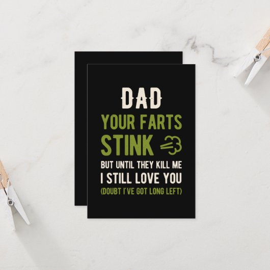 Funny Fathers Dag 2021 Kaart (Voorkant / Achterkant in situ)