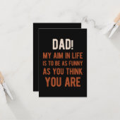 Funny Fathers Dag 2021 Kaart (Voorkant / Achterkant in situ)