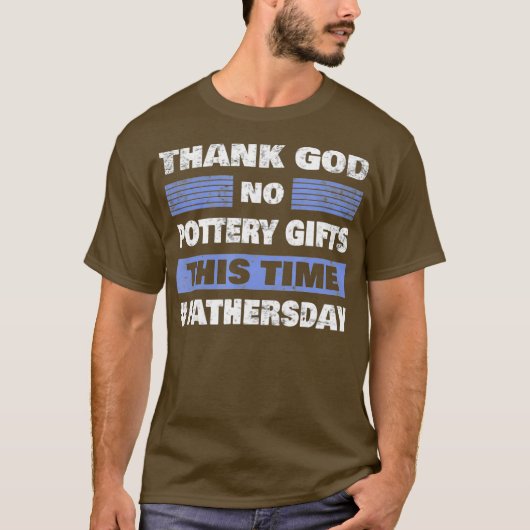 Funny Fathers Dag Pap Fathers Papa Papa Pottery T-shirt (Voorkant)