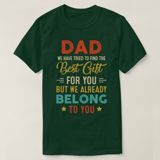 Funny Fathers Dag voor papa's vader van Daughter S T-shirt (Design voorkant)