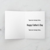 Funny Father's Day | A Genius of a Dad Kaart (Binnen)