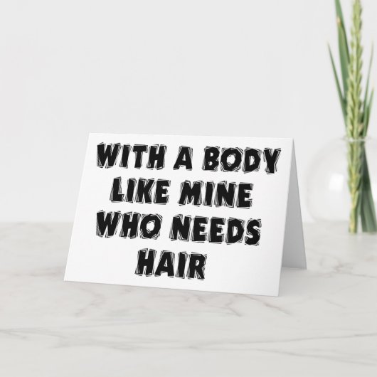 Funny Father's Day Bald Man Kaart (Voorkant)