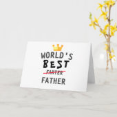Funny Fathers Day beste vader ter wereld Kaart (Gele Bloem)