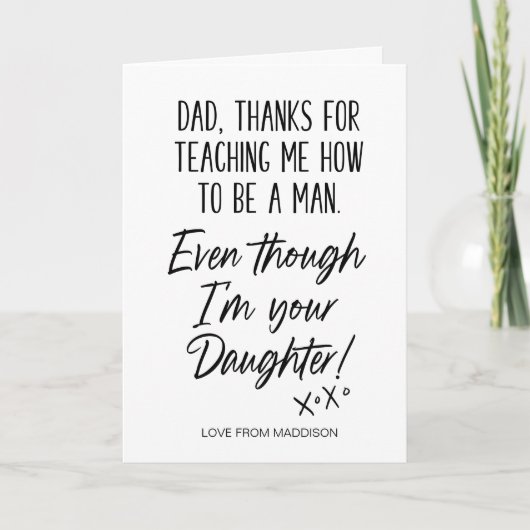 Funny Fathers Day Cadeau Bedankt voor het onderwij Kaart (Voorkant)