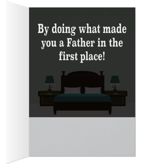 Funny Fathers Day Card (Binnen (Rechts))