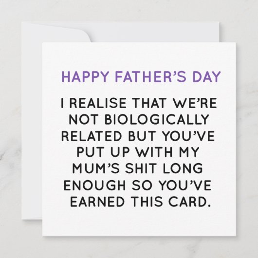 Funny Fathers Day Card Feestdagenkaart (Voorkant)