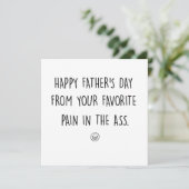 Funny Fathers Day Card Gift Kaart (Staand voorkant)