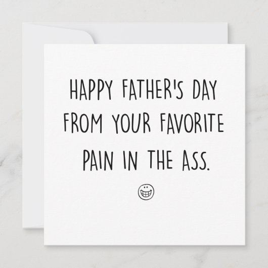 Funny Fathers Day Card Gift Kaart (Voorkant)