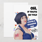 Funny Fathers Day Card - Grappig nieuws voor papa Kaart (Voorkant / Achterkant)