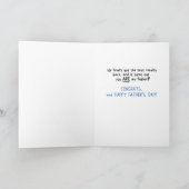 Funny Father's Day Card: Test Results Kaart (Binnen)
