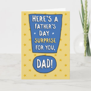 Funny Father's Day Card: Test Results Kaart