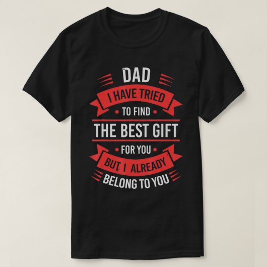 Funny Fathers Day Dad from Daughter Son Wife for T-shirt (Design voorkant)