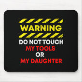 Funny Father's Day Daddy Gift Apparel Warning Do N Muismat (Voorkant)