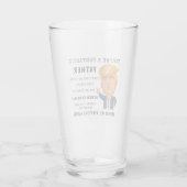 Funny Fathers Day Donald Trump Saying Granpa Glas (Achterkant)