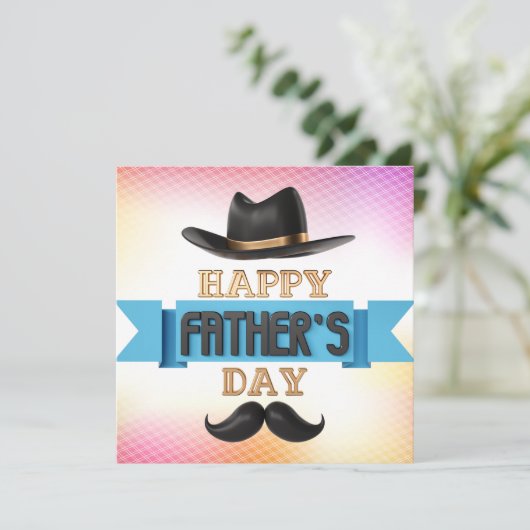 Funny Fathers Day Feestdagenkaart (Staand voorkant)