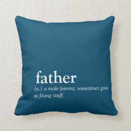 Funny Fathers Day Gift Dad Simpel Kussen