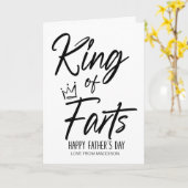Funny Fathers Day Gift Koning van Scheten Vaders D Kaart (Gele Bloem)