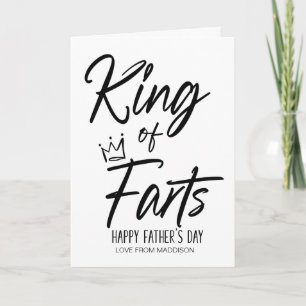 Funny Fathers Day Gift Koning van Scheten Vaders D Kaart