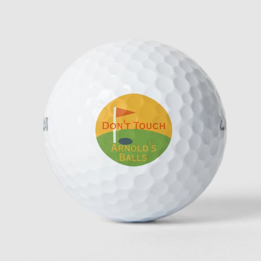 Funny Fathers Day Gift voor Golfer Dad Golfballen (Voorkant)