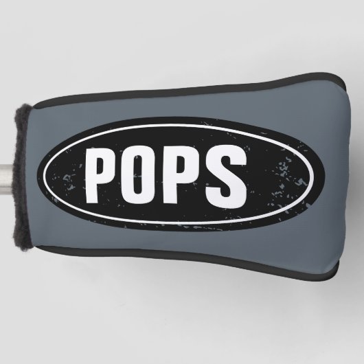 Funny Fathers Day golf club met deksel op deksel Golfheadcover (Voorkant)